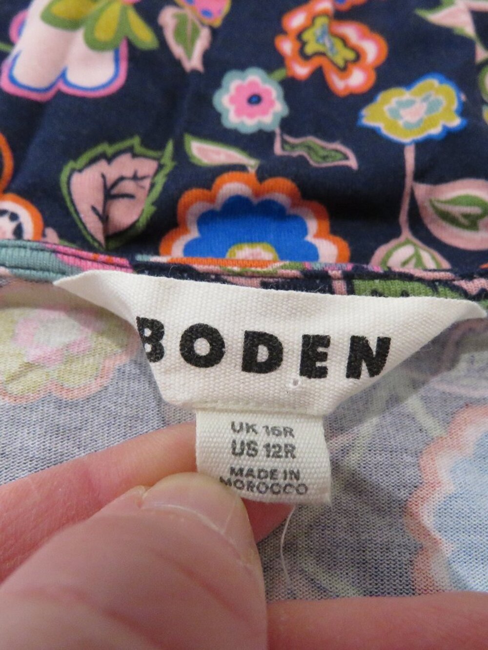 BODEN Amelie Long Sleeve Midi Sheath Stretch Dress Cascade Bloom Floral 12 - Picture 14 of 15